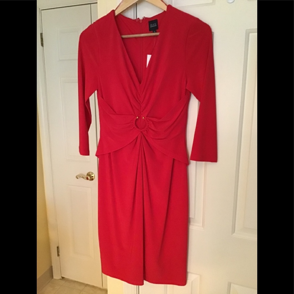 NWT Red V-Neck Dress